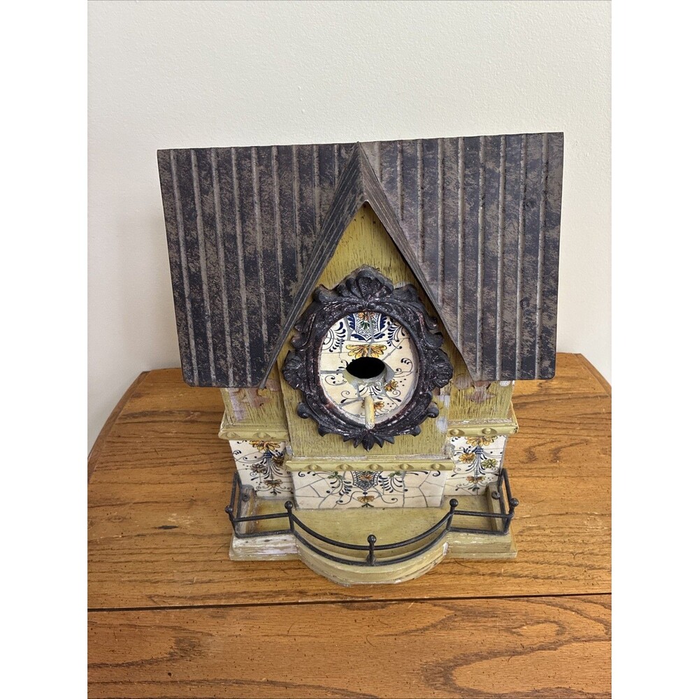 Barn Wood Birdhouse, Country Style Folk Art - About 15 X 12 X 8.5